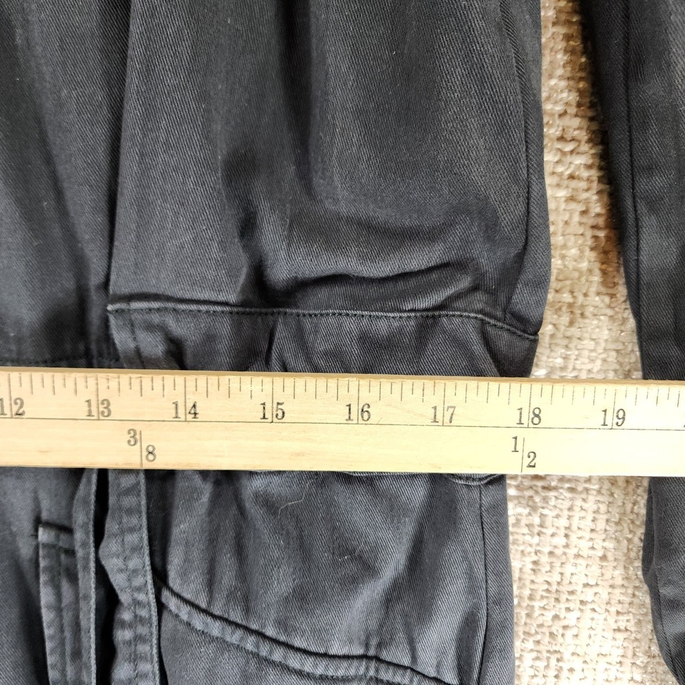 Anthropologie Unpublished Utility Jumpsuit Coveralls Womens M Blue Belted EUC - Picture 7 of 16
